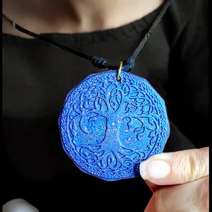 SolyOrgon EMF Radiation Shield Pendant with Sacred Geometry with Orgone Technology for Meditation, Healing and Protection