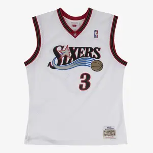 Allen Iverson Philadelphia 76ers 2000-01 White Swingman Player Jersey