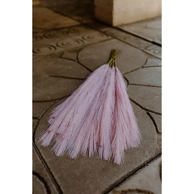 2ft Faux Tabletop Pampas Grass Artificial - Pink Lavender