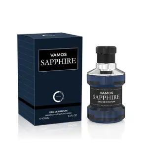 Vamos Sapphire 100ML Eau de Parfum - Bold Bergamot & Calabrian Pepper Scent for Fresh Distinctive Essence