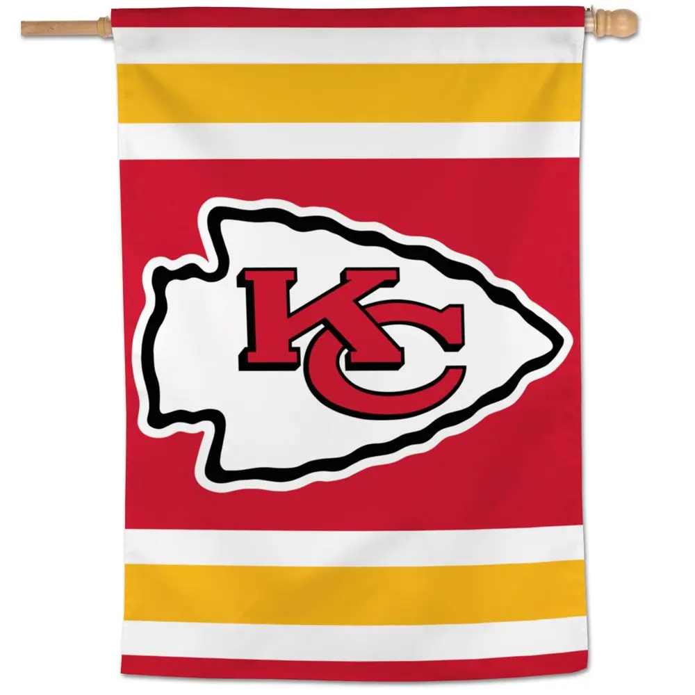 Kansas City Chiefs Home Stripes Vertical Flag - 28"x40"