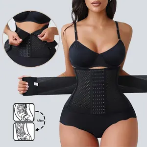 Women's Tummy Control Waist Cincher, Compression Waist Belt, Shaperwear Waist Trainer Women Double Belt Wrap Corset Trainer Shaper Girdle Wrap Belly Band