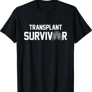 Lung Transplant Survivor T-Shirt for Men - Gift for Organ Recipient