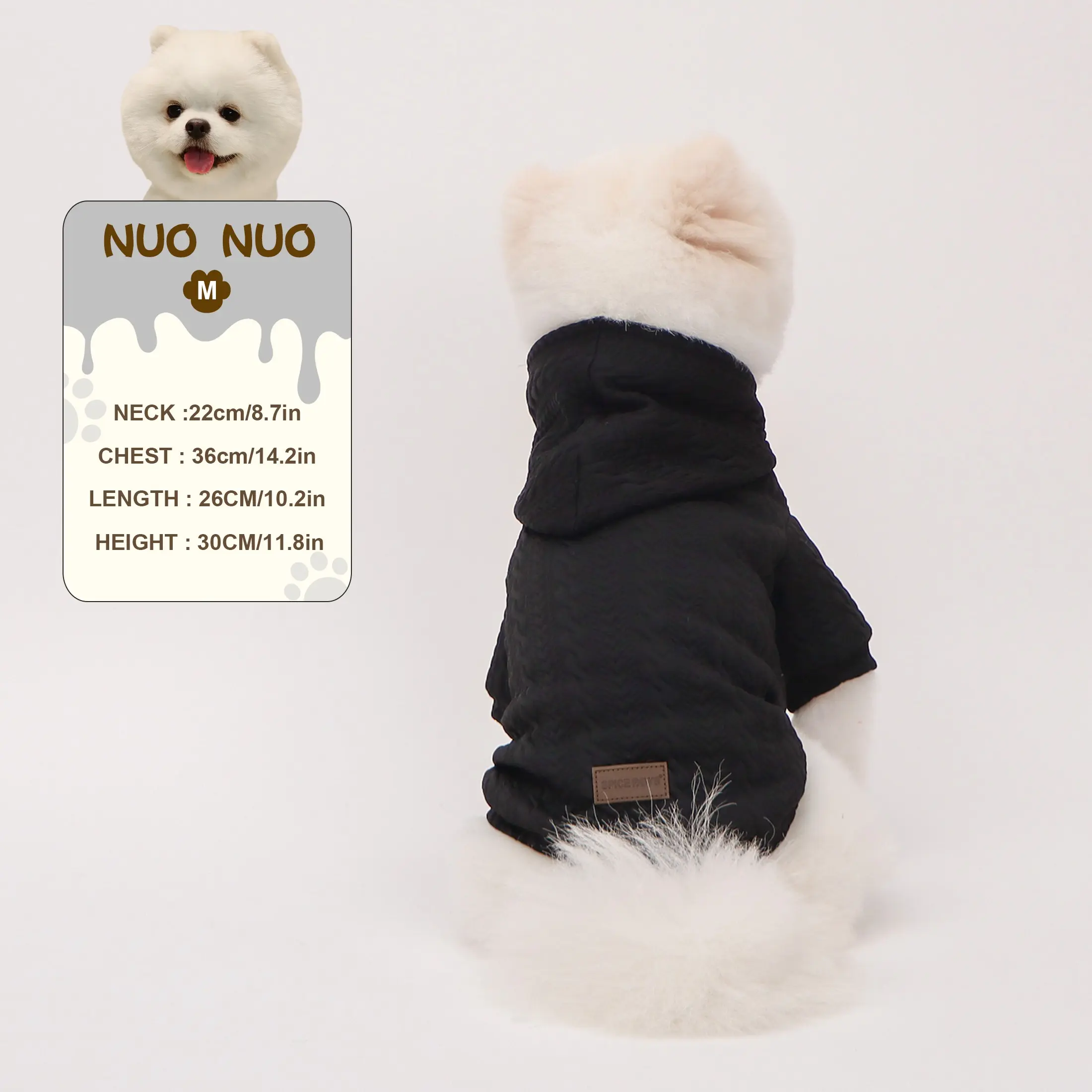 Pet Hoodie Coat, Husky Clothes, Winter Warm Dog/Cat Hooded Sweater, Pink/Black/Blue Hooded Pet Jacket with Pullover Design, Cold Weather Pet Apparel for Small Medium Large Dogs & Cats, Cozy Autumn Winter Dog Outfit