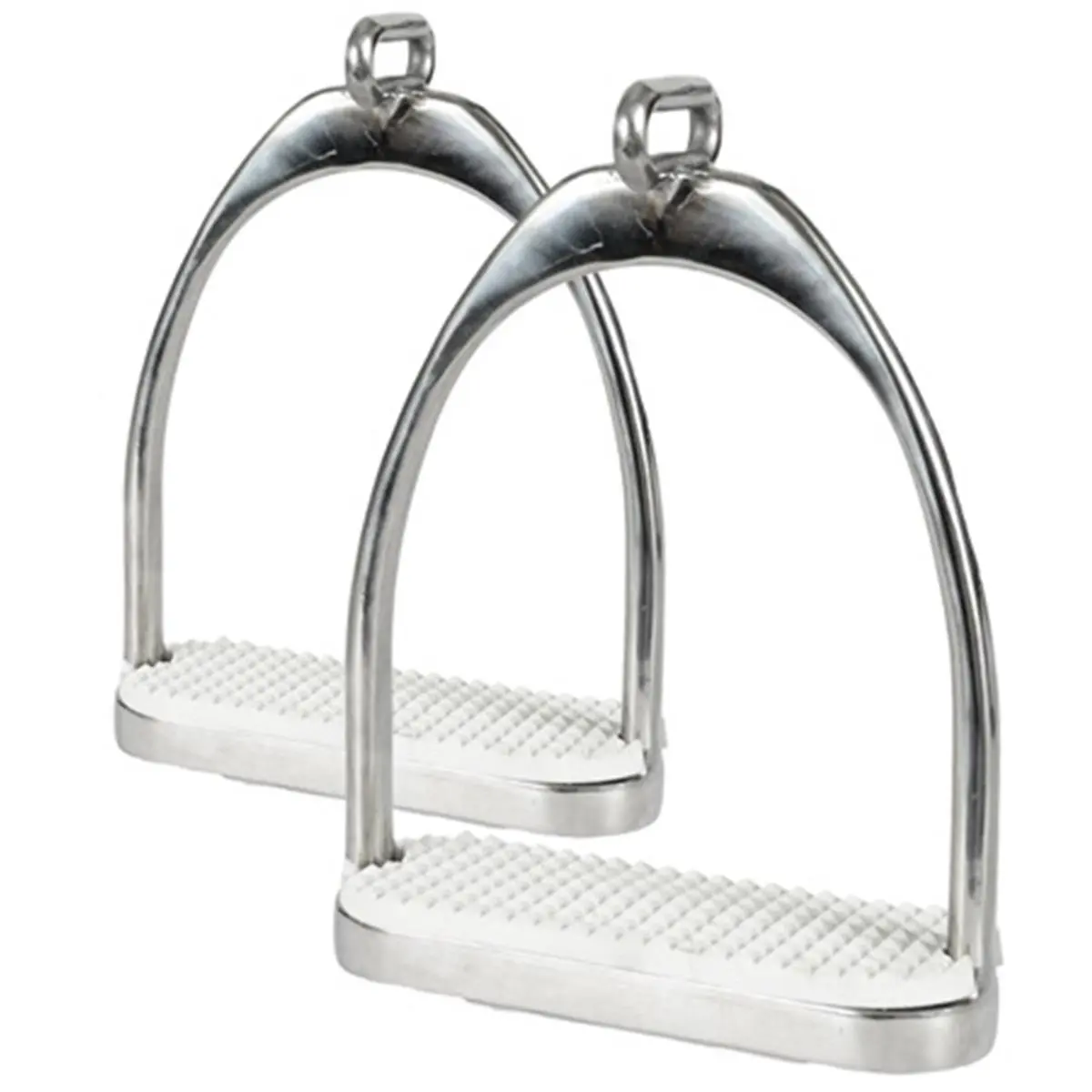 Jacks Offset Eye Stirrups for Equestrians, 4.75-Inch English Tack that Prevents Twisted Leathers and Aids Stirrup Recovery, Aids In Recovery Of Lost Stirrup