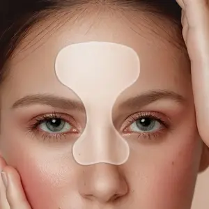 Reusable Silicone Forehead Patch, Hypoallergenic Portable Light Care Tool, Suitable for All Light Skin Types, Transparent Flexible Washable