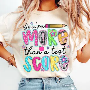 You're More Than A Test Score Shirt, Testing Day Shirt, Schools Out For Summer Tee, End Of Year Teacher Shirts, Don't Stress Do Your Best Gift, Teacher Gift Idea, Silly Goose Shirt Gift, Teacher Shirt