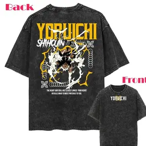 Vintage 2-sided Shadow Huntress" Yoruichi Shihouin Acid Washed T Shirt/Sweatshirt/Hoodie UK3