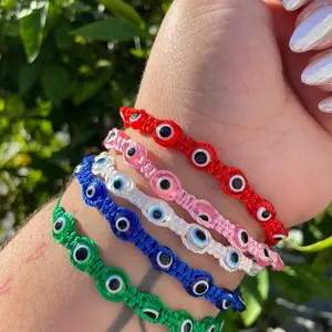 Evil Eye Bead Rope Bracelet
