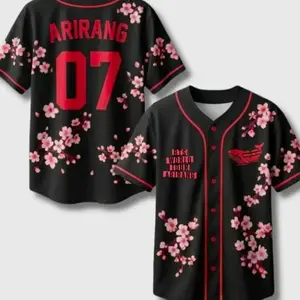 Kpop Group Bangtan Style Jersey, Custom Bangtan Boys Members Baseball Jersey For Army, Bangtan World Tour 2026 Merch Top, Bangtan Comeback 2026 Sports Vest 0VV