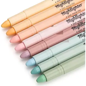 Highlighter, Dry Highlighter,No Bleed, 8 Pastel Colors,70627