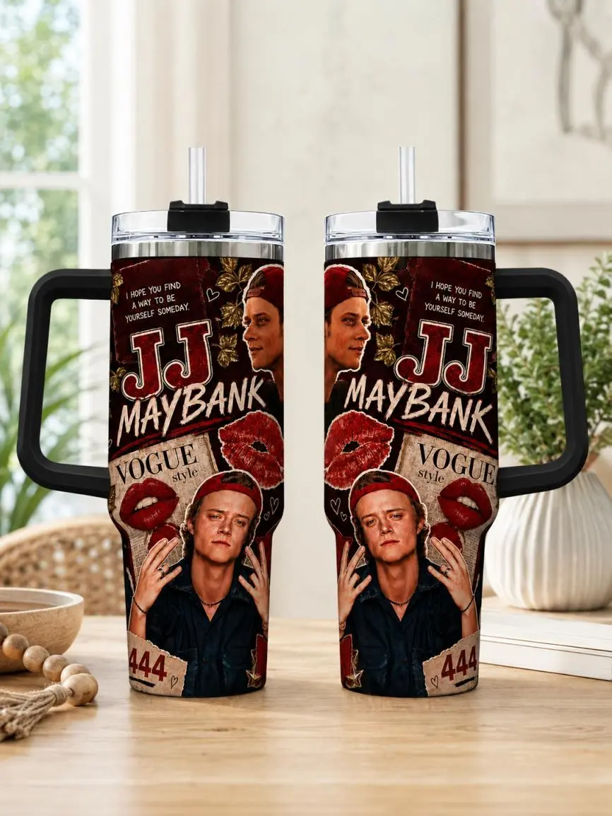 Banks JJ Maybank Insulated Tumbler - 444 Angel Number Red Aesthetic 40oz