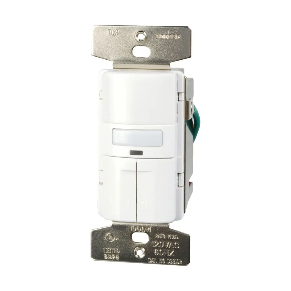 Cooper OS310R-W LED White Occupancy Sensor Dual 3-Way Switch Nightlight