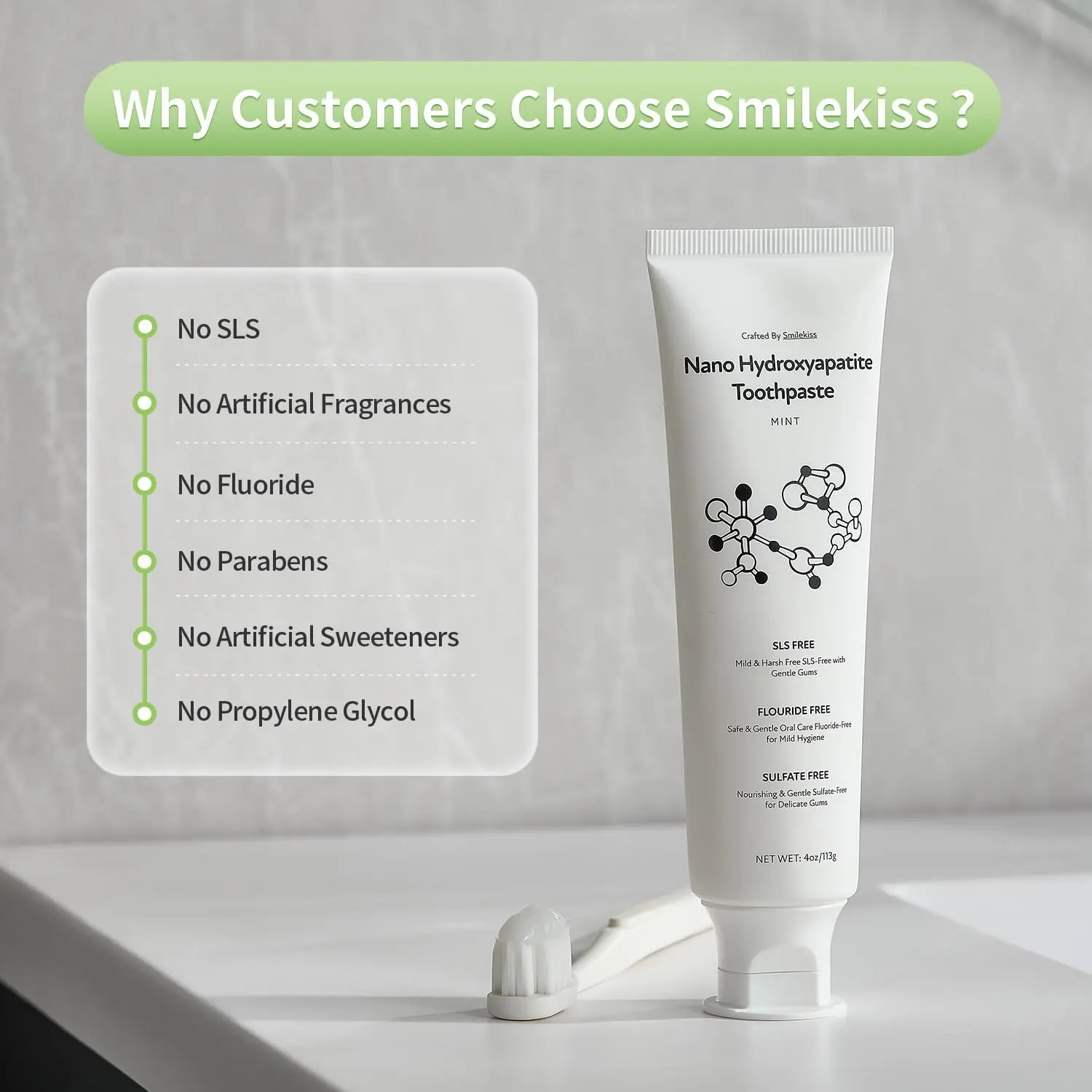 Smilekiss Oral Care Toothpaste for Daily Dental Hygiene