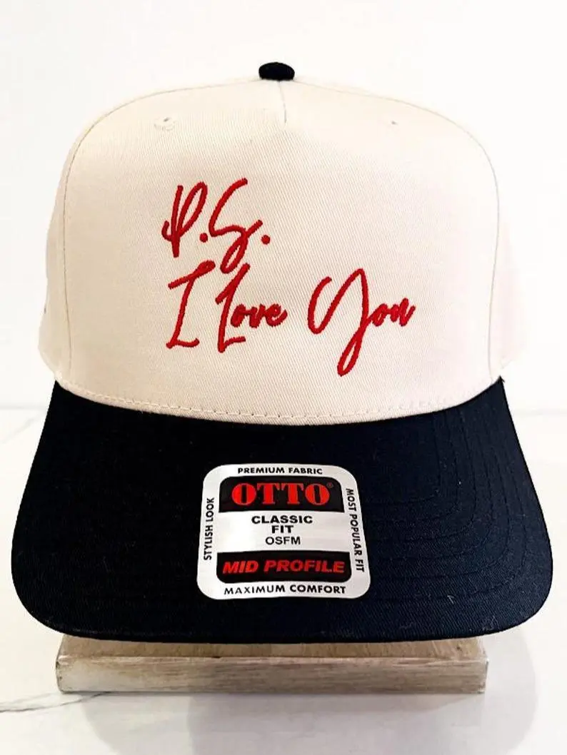 P.S. I Love You Embroidered Hat