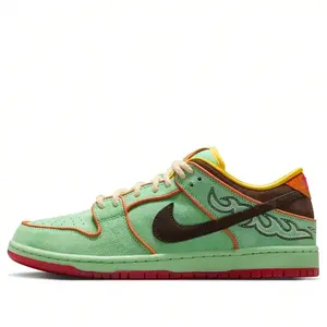 Men's Nike Dunk SB Low "Shenron" – Suede & Leather, Black History Month Edition – Stylish, Comfortable Low-Top Skate Shoes Green