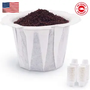 Disposable Coffee Filter Paper for Keurig Brewers Single Serve 1.0 and 2.0, 200 Count