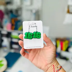 Number earrings (just numbers)