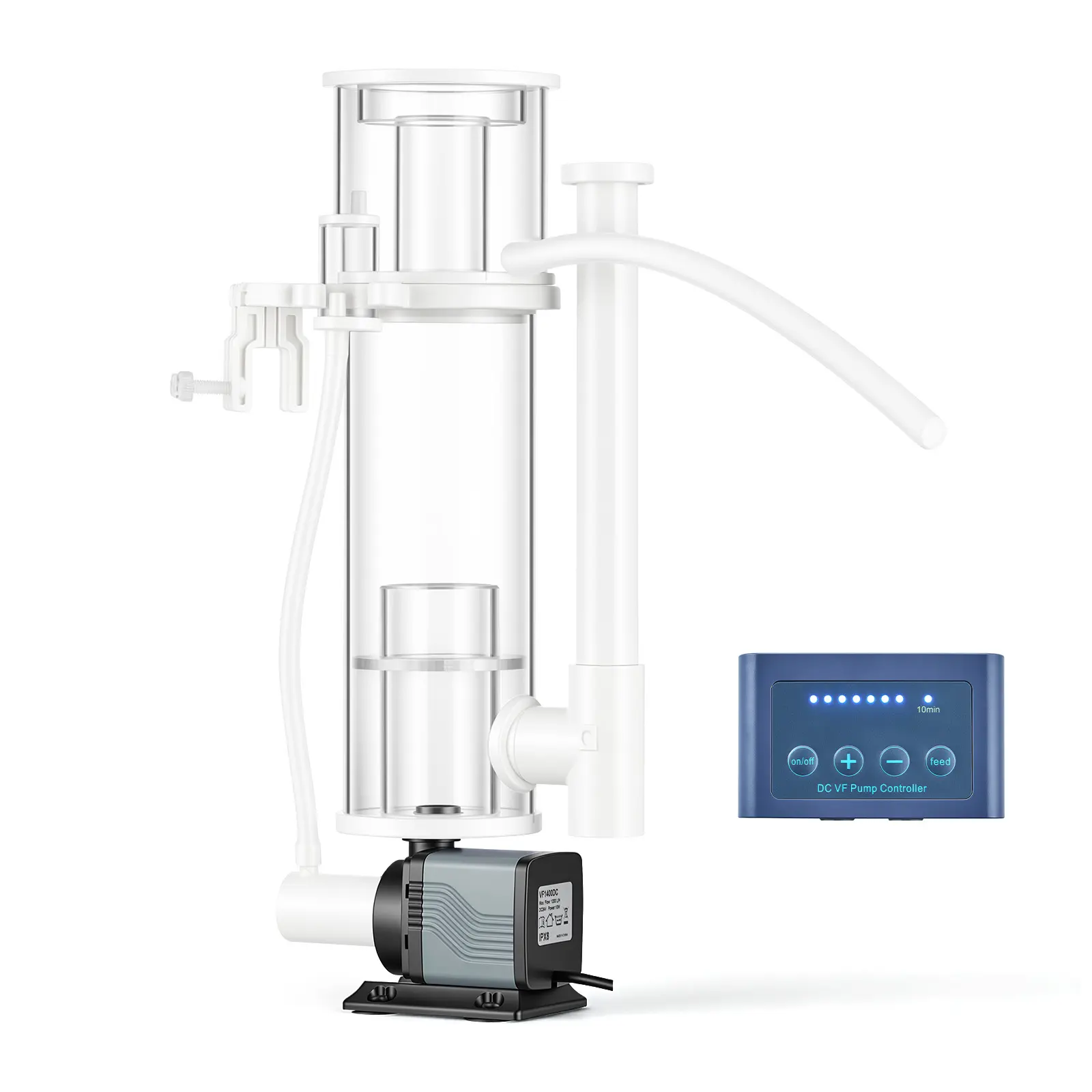 【summerfinds】VEVOR Hang-On Protein Skimmer with DC Pinwheel Pump, Adjustable Control, Skimmer Mechanism Water Pumps for 30-80 Gal Saltwater Aquariums & Reef Tanks