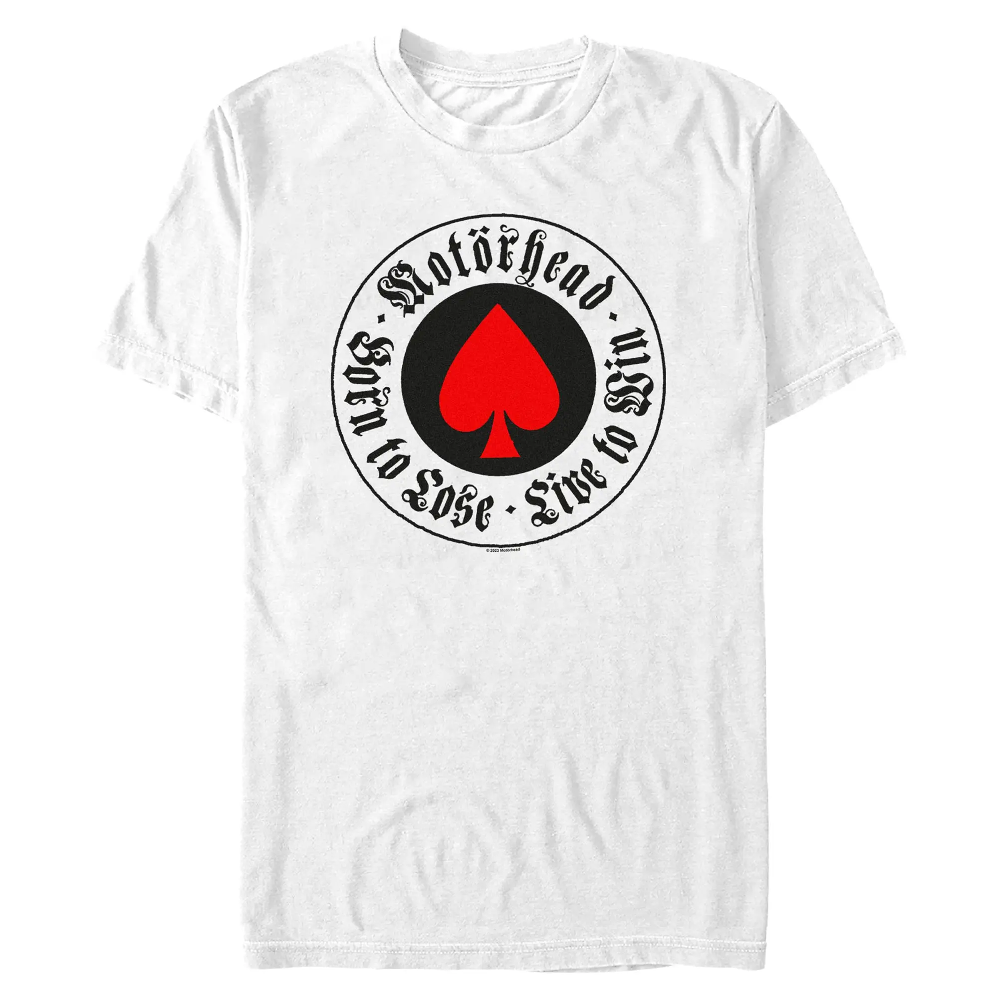 Men's Motorhead "Born To Lose, Live To Sin" Streetwear T-Shirt - Casual Menswear, Round Neck, Stylish Tops