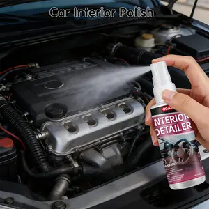 (1Pcs) Interior Detailer Restorer Polishes for Leather Plastic Rubber User Friendly TrimRestorer Safe Auto Detailing Supplies 3.38 fl.Oz Kit UV Protection Car