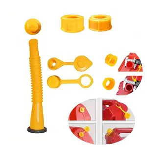 Leak-Proof Gas Can Spout, Durable Thickened Oil Gas Can Cap with Gasket, Gas Can Nozzle Suitable for Most 1/2/5/10 Gal Oil Cans