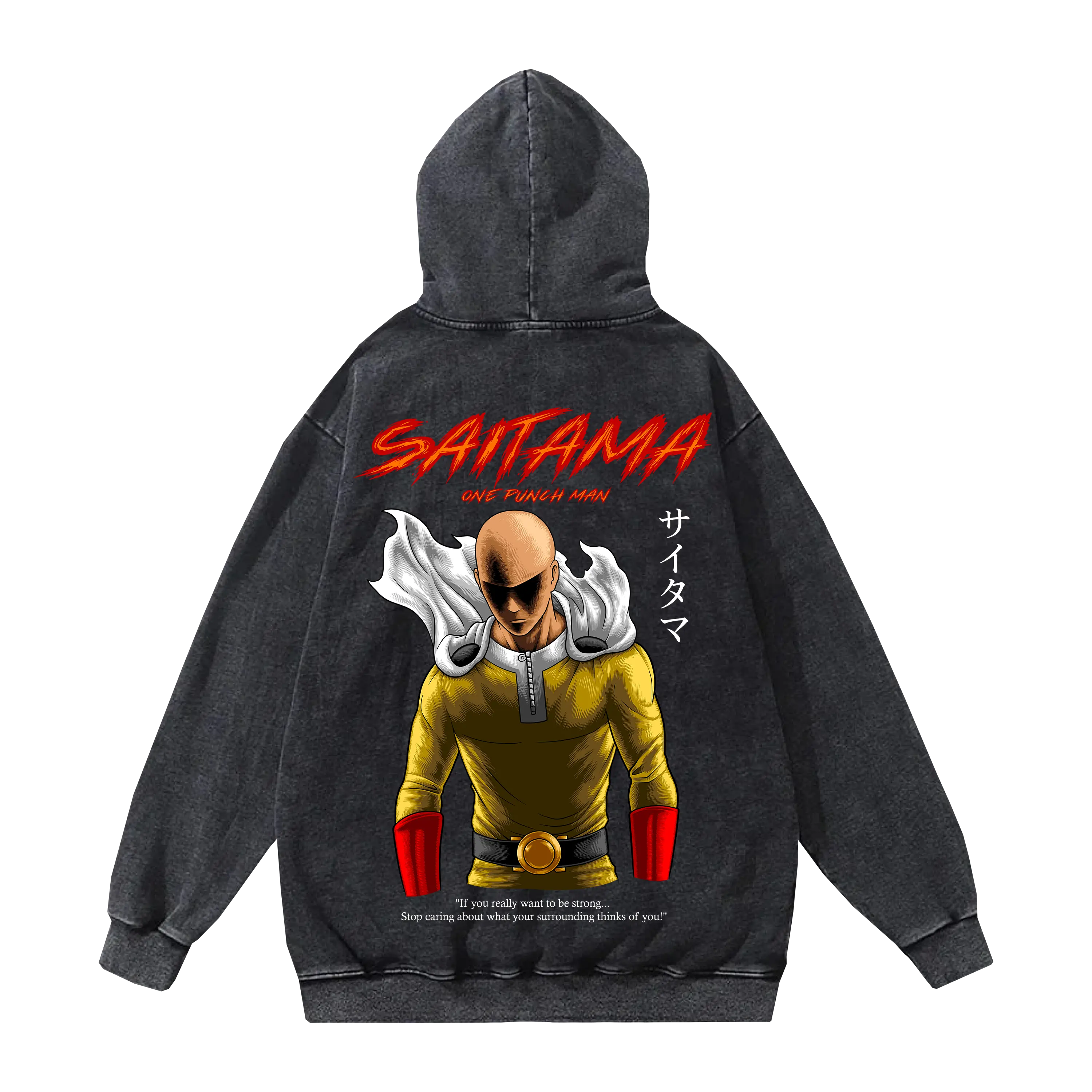 One Punch Man Hoodie – Vintage Oversized Streetwear Anime Hoodie, Retro Graphic Pullover, Fan Gift Collector Edition