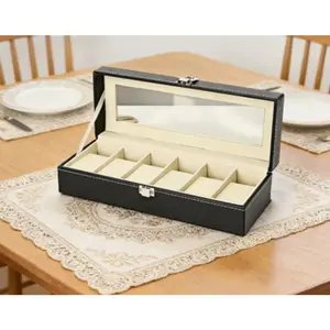 New luxury light watch display box, watch storage box, multi-functional jewelry collection box, exquisitely crafted, can be used for storage and as a decoration