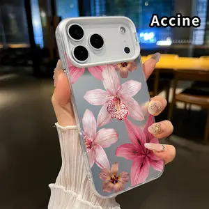 Floral Elegance Dream Pattern Phone Case for iPhone 17 16 15 14 Pro Max 13 12 11 XR XS Plus Air E Shockproof Non Slip Military-Grade Protection Slim Cover Cellphone Protective