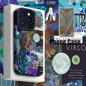 Virgo Theme Phone Case for iPhone Models, Shockproof Durable Cover, Essential Apple Accessory, Fashionable Protection for Devices