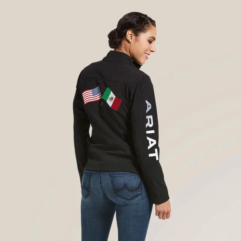 Ariat Womens Classic Team USA/MEX Softshell Jacket Ariat Womens Classic Team USA/MEX Softshell Jacket