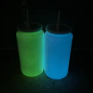 Glow in Dark 16oz Stainless Steel - Perfect for Nighttime Use drinking glass