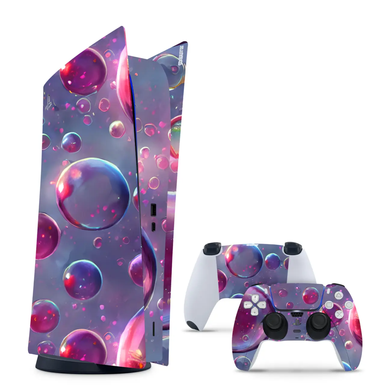 Vinyl Skins Bubbles Wrap Compatible with PS5 Vinyl Skins Bubbles Wrap Compatible with PS5