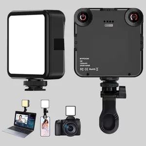 Adjustable LED Photography Light Set, Rechargeable Clip-On Fill Light for Studio Selfies Video Conferencing Streaming