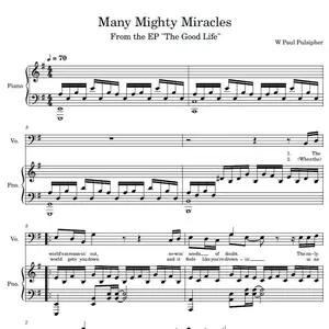 Many Might Miracles sheet music