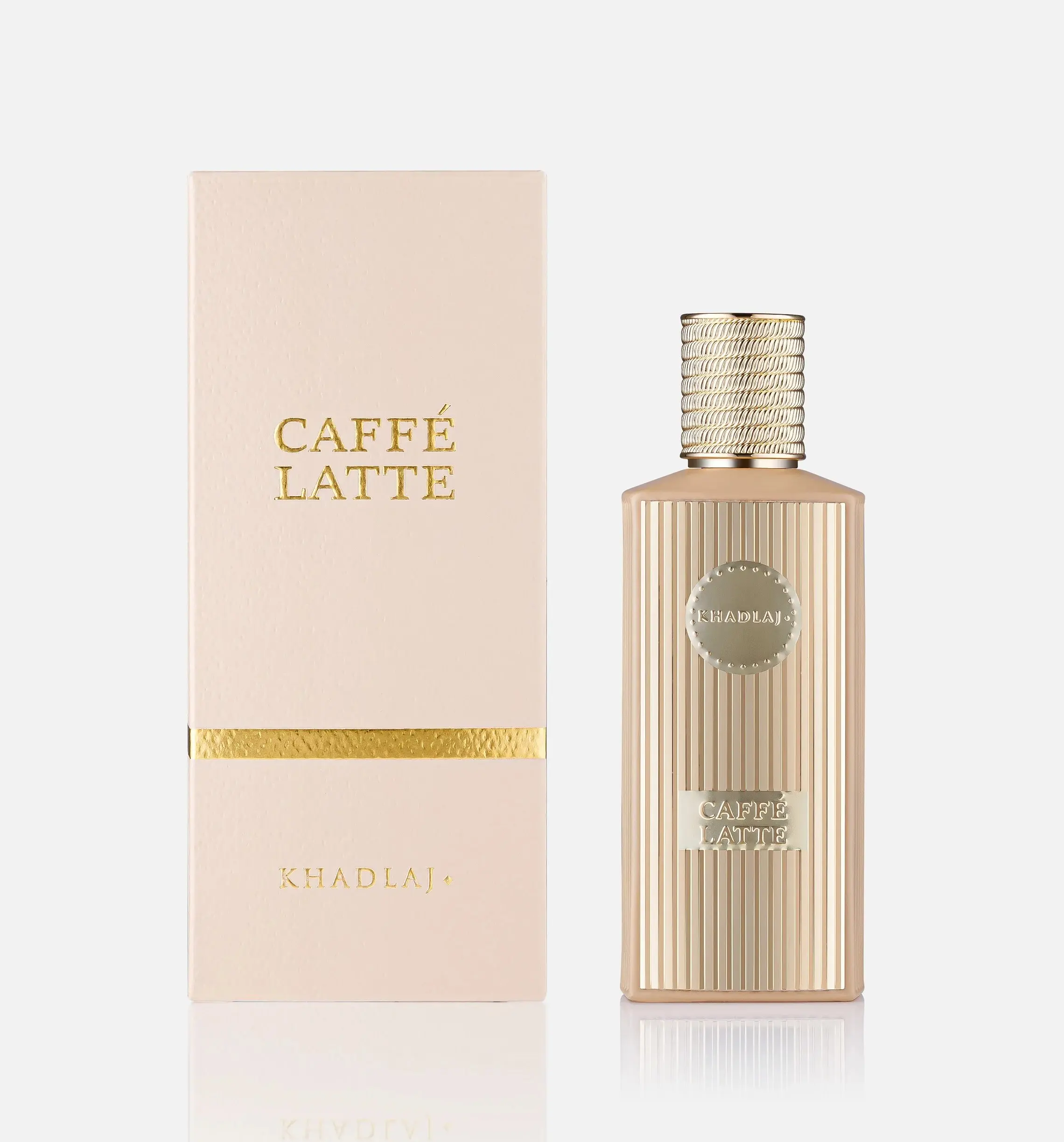 KHADLAJ Caffe Latte Eau de Parfum Spray, 3.4oz Alcohol-Based Unisex Wear Fragrance with Vanilla, Coffee-Rich Scent for Beauty & Personal Care