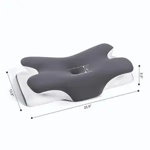 Vipfree Cervical Cooling Pillow for Neck Support - Adjustable Ergonomic Memory Foam for Comfortable Sleep, Orthopedic Pillow for All Sleep Positions Does not apply