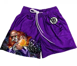 Master Roshi Dragon Ball Men's Basketball Shorts Workout Sport Knee Pants with Pockets Athletic Sweat Walking Summer Shorts