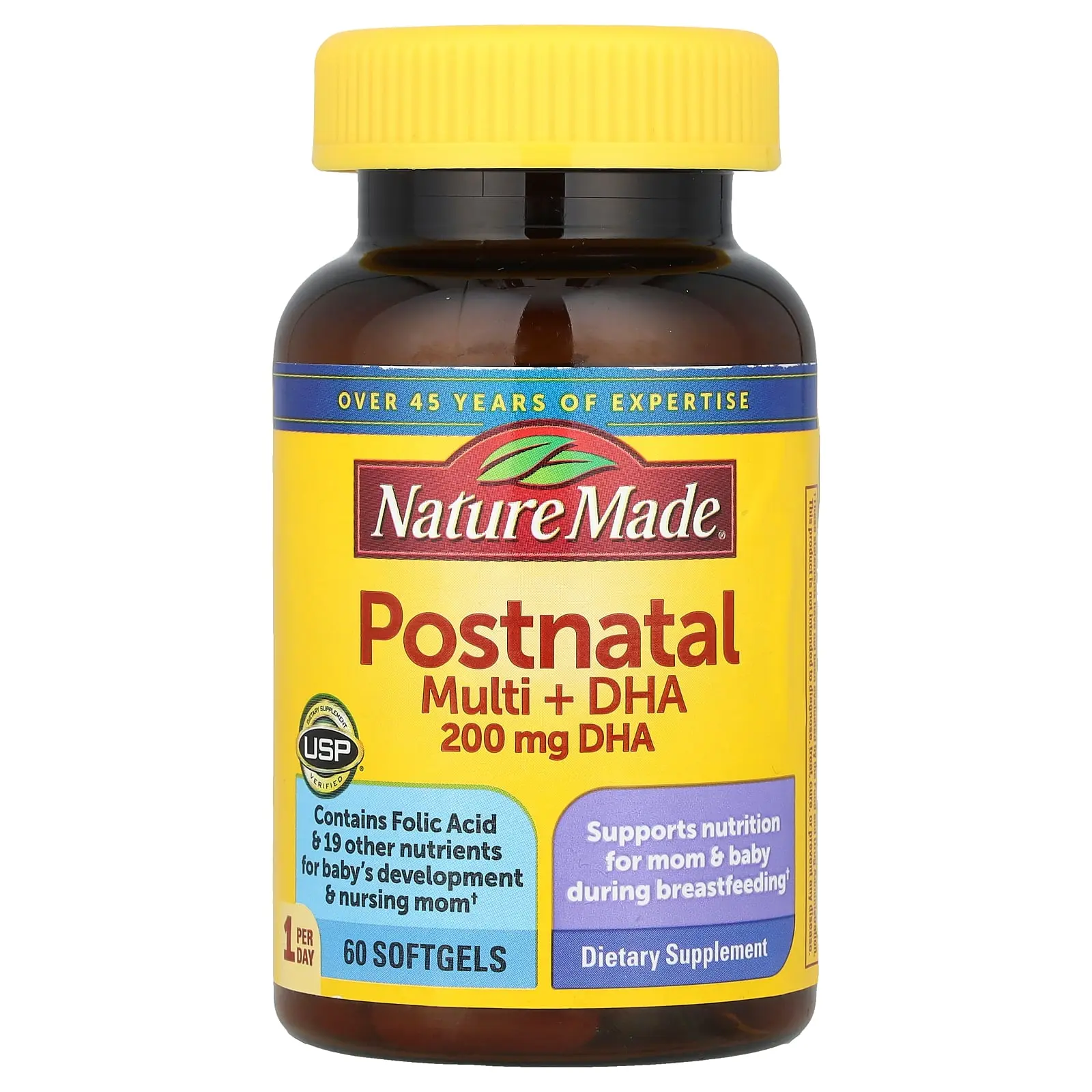Nature Made Postnatal Multi + DHA, 60 Softgels