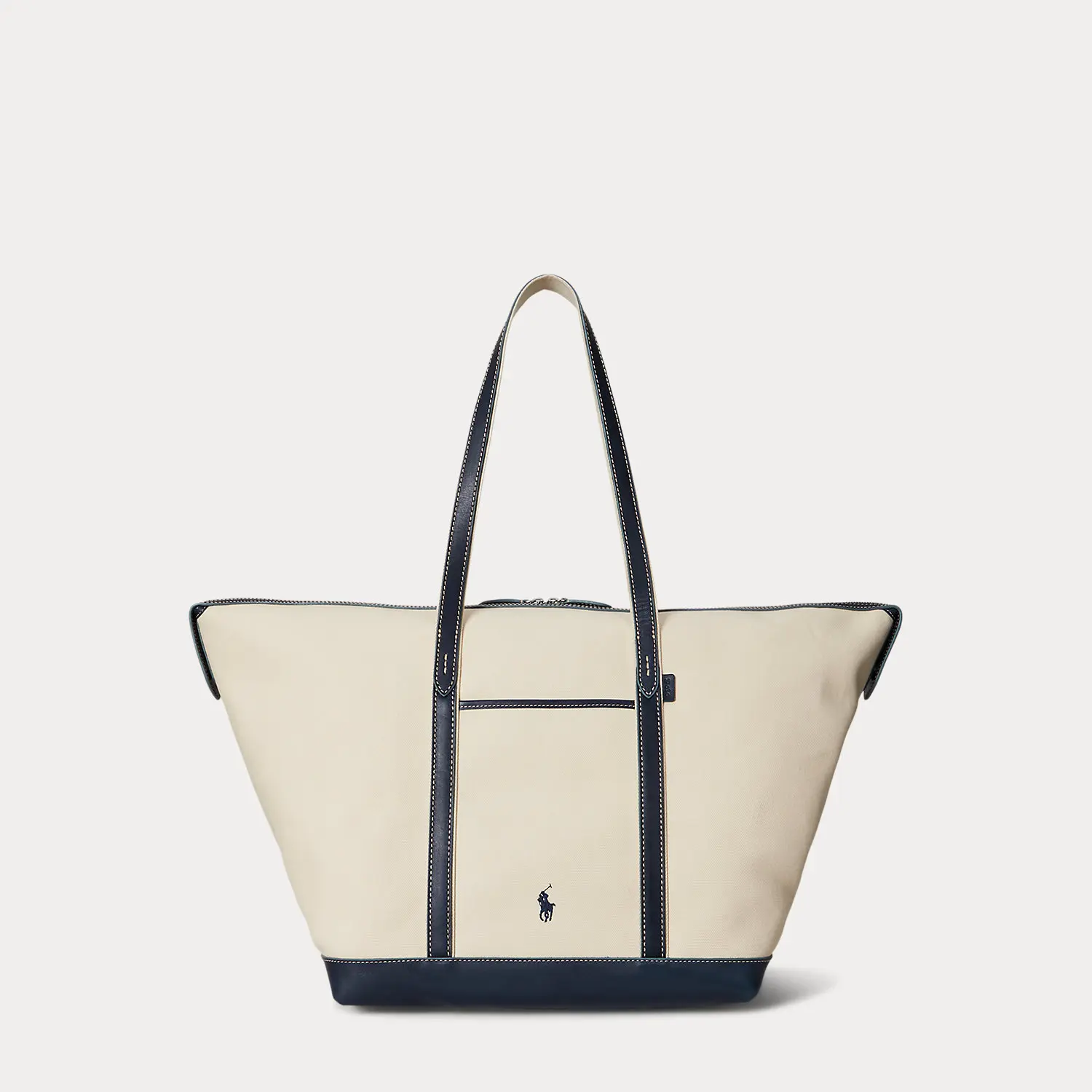 Polo Ralph Lauren - Leather-Trim Canvas Large Shopper Tote