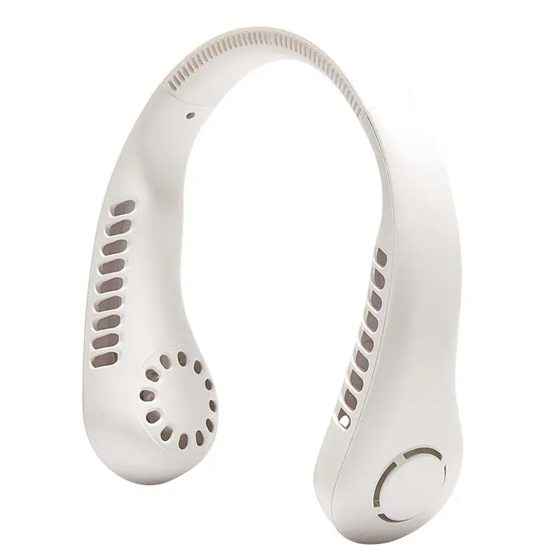 Portable Neck Fan For Music Festival, 1 Count Adjustable USB Rechargeable Hanging Neck Fan, USB Neckband Fan, Portable Fan For Home Office Travel