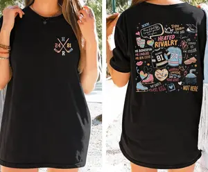 Hollanov Couple Romance Book T-Shirt Sweatshirt, Hockey Romance Stupid Canadian Wolf Bird, Hockey Rivals Couple Tee, Movie Book Fans Gift