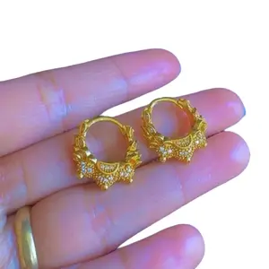 Gold Plated AD Stone Madwari Set for Women Elegant Jewelry Accessory