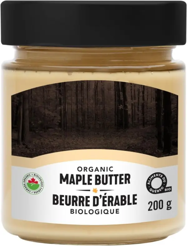 100% Organic Maple Butter from Quebec - Pure Maple Butter Spread | 200g A Sumptuous Spread That Captures The Essence Of Quebec's Rich Maple Forests