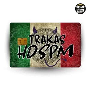 TRAKAS HDSPM Card Sticker – Mexican Flag Design | Funny Debit/Credit Card Skin Cover