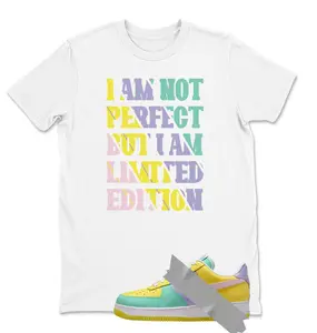 Easter Air Force 1 Emerald Rise Yellow Pulse Hydrangeas White Pink Foam 2026 Low T Shirt Match I Am Not Perfect, Adults