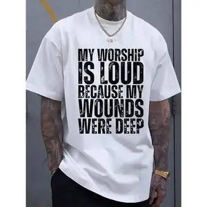 My Worship Is Loud for Jesus" T-Shirt, Christian Faith-Themed Shirt, Women's Graphic T-Shirt, Bible Verse Quote Shirt, Comfortable & Soft for Everyday Wear, Unisex T-Shirt
