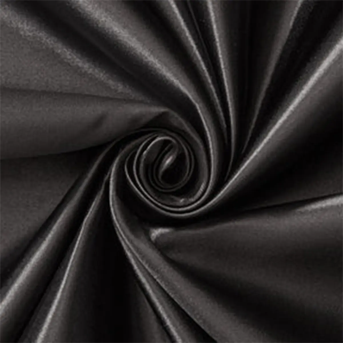 Bridal Satin—Taffeta Material—Black Color—High-Quality—Sold by The Yard