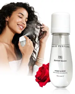 Bonnet Queen Scented Hair Perfume Rose & Honey Hydration Mist with Jojoba & Argan Oil Fights Dryness Boosts Shine Nourishes Protects Hair Liquid Spray