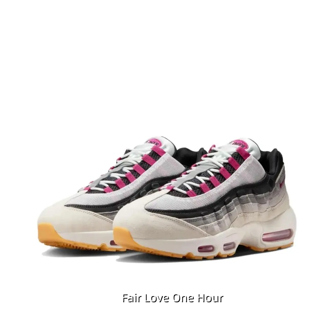Soft Vintage Neutral Gradient Off White Grey Breathable Mesh Low Top Running Sneakers Sweet Pink Visible Air Cushion Sole Classic Gum Rubber Outsole Ultra Lightweight All Season Minimal Feminine Urban Athletic Trainers